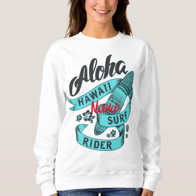 Aloha Hawaii Surf Rider Thunder_Cove Sweatshirt (Front)