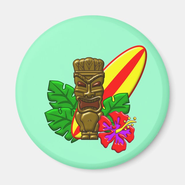 Aloha Hawaii Surfer Magnet (Front)