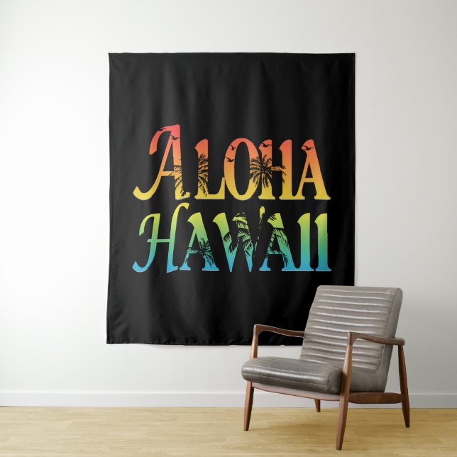 Aloha Hawaii Tapestry (In Situ)