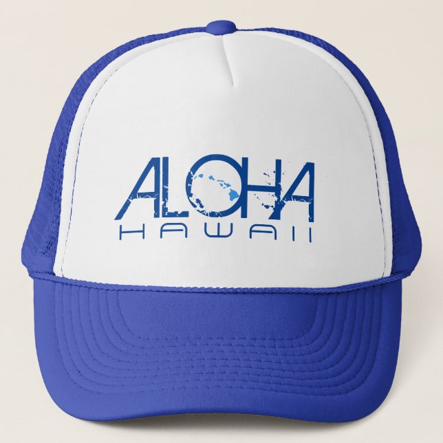 ALOHA HAWAII TRUCKER HAT (Front)