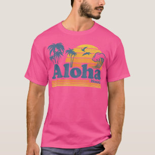 Aloha Hawaii Vintage Beach Summer Surfing 70S Retr T-Shirt
