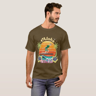 Aloha hawaii with hibiscus flowers T-Shirt