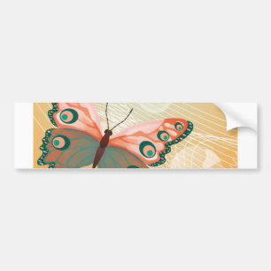 Aloha Hawaiian Butterfly Wedding Love Art Destiny Bumper Sticker