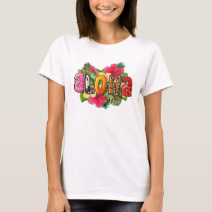 Aloha Hawaiian Flower Trip To Hawai Summer Holiday T-Shirt