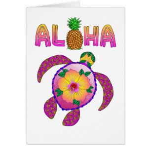 Aloha Hawaiian Honu Turtle