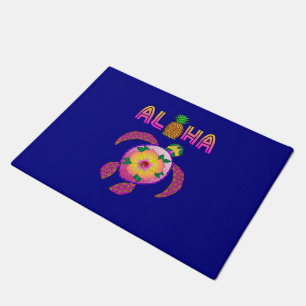 Aloha Hawaiian Honu Turtle Doormat