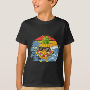 Aloha Hawaiian Pineapple Sign Hawaii Shaka T-Shirt