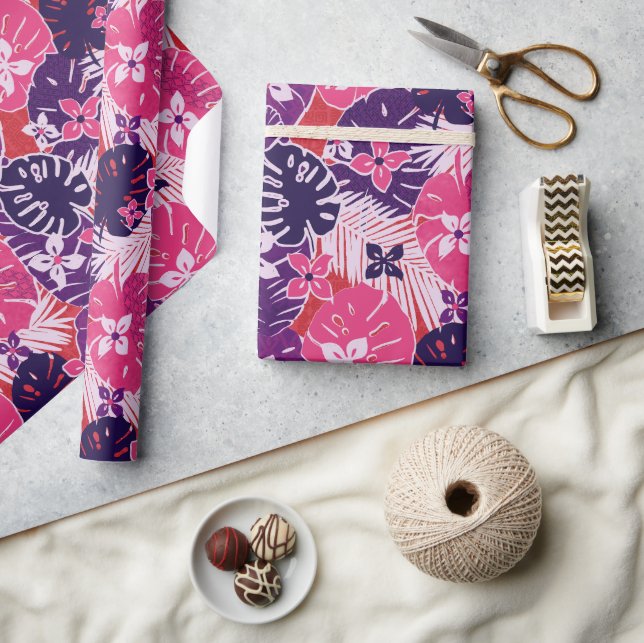 Aloha Hawaiian print pattern Wrapping Paper (Crafts)