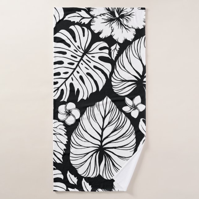 Aloha Hawaiian Shirt Seamless Background Pattern.  Bath Towel (Bath Towel)