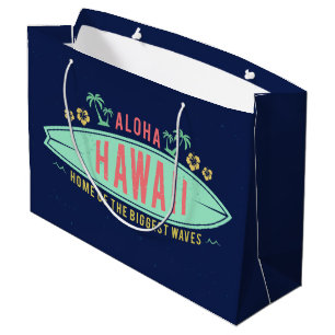 Aloha Hawaiian Surfer large gift bag