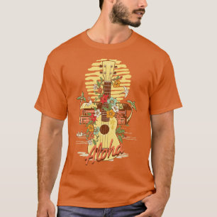 Aloha Hawaiian Tropical Hut Tiki Bar T-Shirt