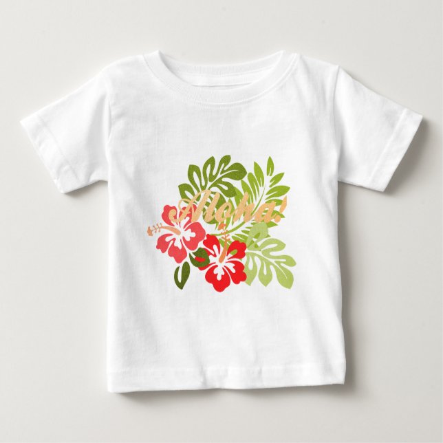 Aloha Hibiscus Baby T-Shirt (Front)