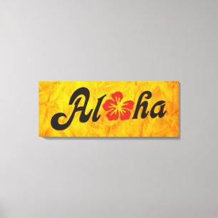 Aloha Hibiscus - flat Hawaii design + your ideas Canvas Print