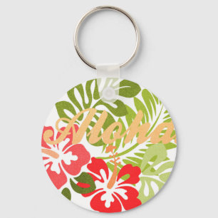 Aloha Hibiscus Key Ring