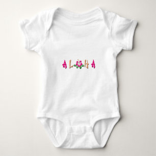 Aloha Hibiscus Logo Baby Bodysuit