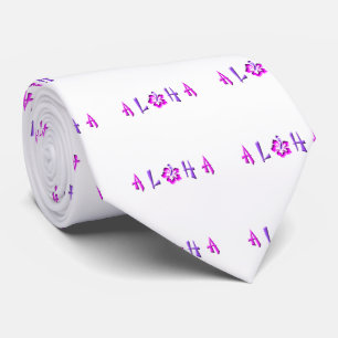 Aloha Hibiscus Logo Tie