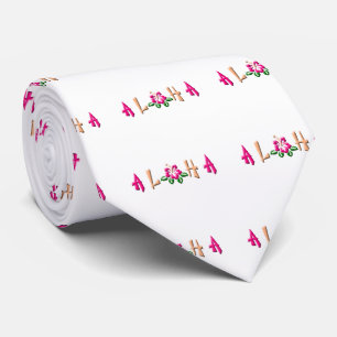 Aloha Hibiscus Logo Tie