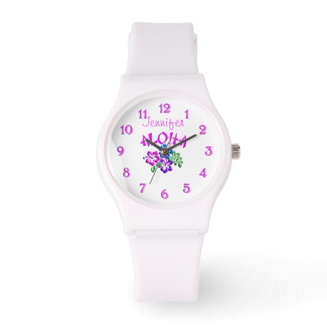 Aloha Hibiscus Logo Watch (Front)
