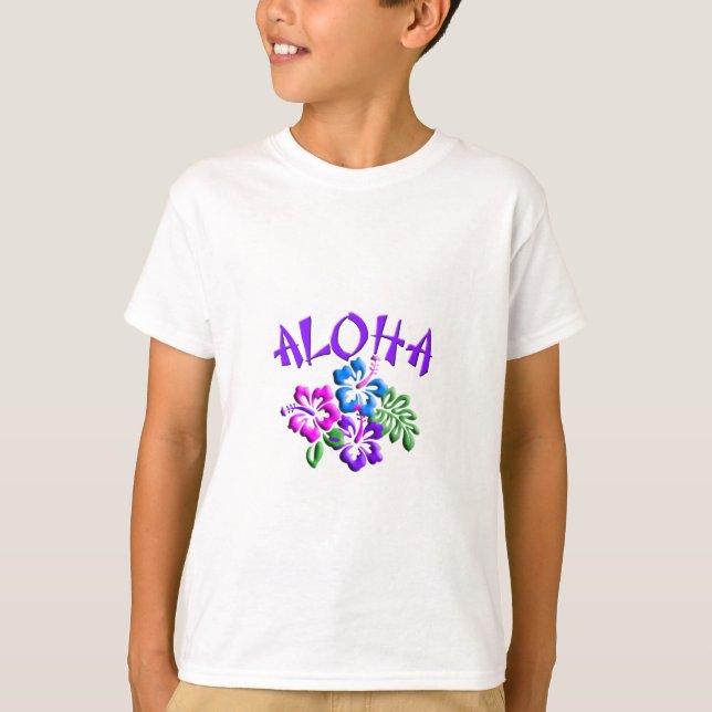 Aloha Hibiscus T-Shirt Logo (Front)