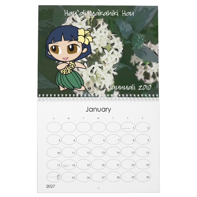 "Aloha Honeys" 2010 Calendar (Jan 2027)