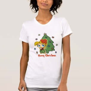 Aloha Honeys Christmas Blonde Hula Girl T-Shirt