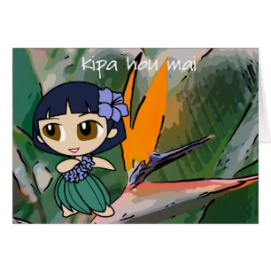 "Aloha Honeys" Come Visit Card