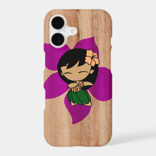 Aloha Honeys Hawaiian Hula Girl Faux Wood