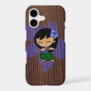 Aloha Honeys Hawaiian Hula Girl Faux Wood