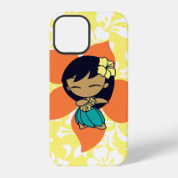 Aloha Honeys Hawaiian Yellow Pareau Hula Girl