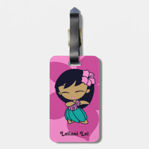 Aloha Honeys Hula Girl Hibiscus Luggage Tags