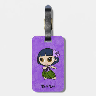 Aloha Honeys Hula Girl Hibiscus Luggage Tags