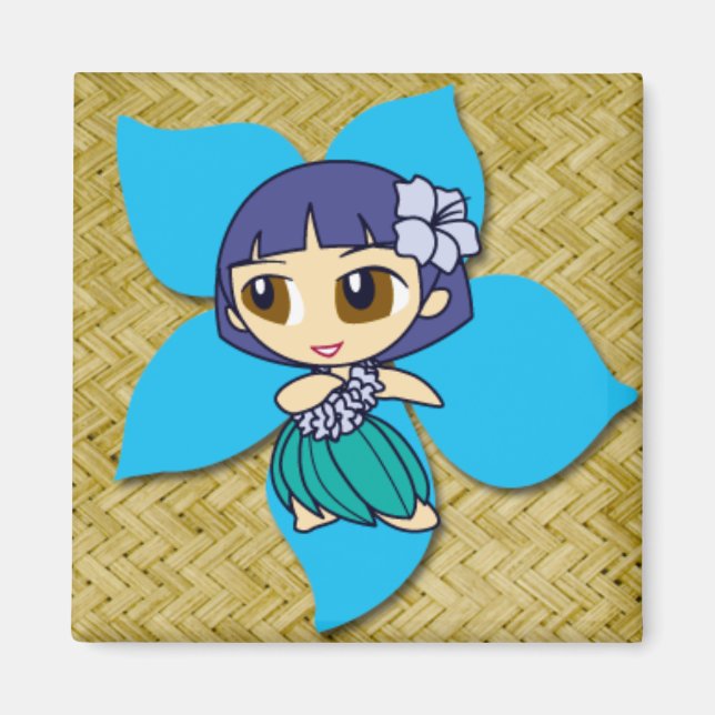 Aloha Honeys Hula Girl Magnets (Front)