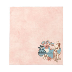 Aloha Hula Girl Notepad