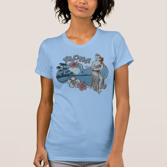 Aloha Hula Girl T-Shirt (Front)