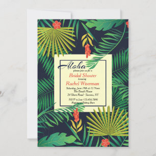Aloha Invitation Tropical Bridal Shower