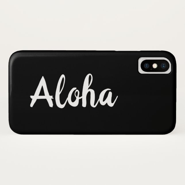 Aloha iPhone Case (Back (Horizontal))