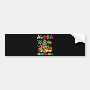 Aloha Kindergarten Pineapple Hawaii Back to School Bumper Sticker