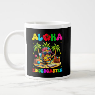 Aloha Kindergarten Pineapple Hawaii Back to School Large Coffee Mug