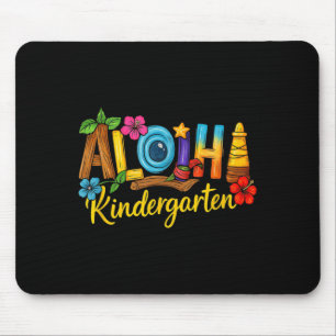 Aloha Kindergarten Teacher Life Summer Beach Mouse Pad