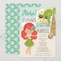 Aloha Luau Bridal Shower Redhead