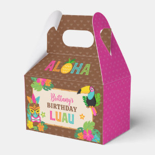Aloha Luau Hawaiian Tropical Birthday Favour Box