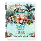 Aloha Luau Tropical Beach Sweet 16 Party GuestBook
