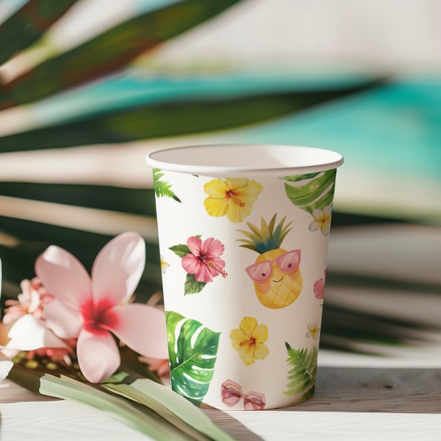 Aloha Luau Tropical birthday party  Paper Cups (Creator Uploaded)