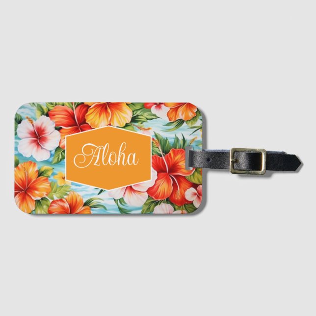 Aloha Luggage Tag (Front Horizontal)