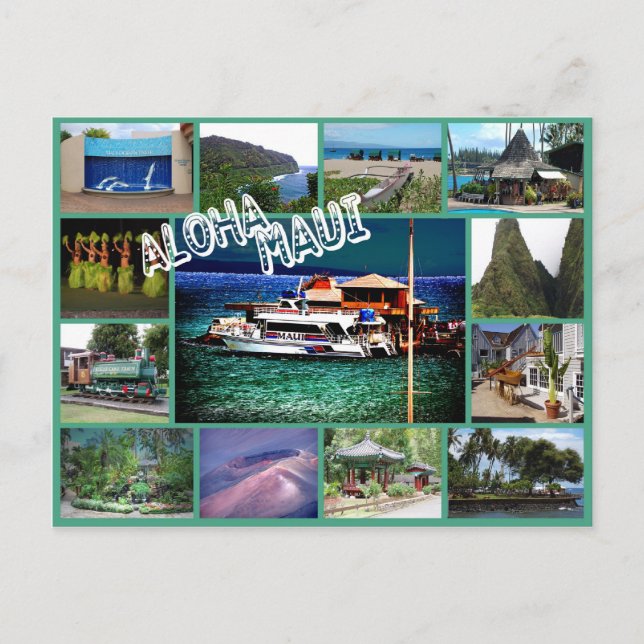 Aloha Maui Postcard (Front)