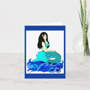 Aloha Mermaid note card