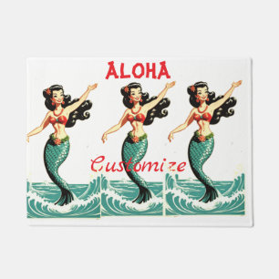 Aloha Mermaid Thunder_Thunder_Cove Doormat