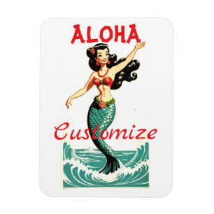 Aloha Mermaid Thunder_Thunder_Cove Magnet