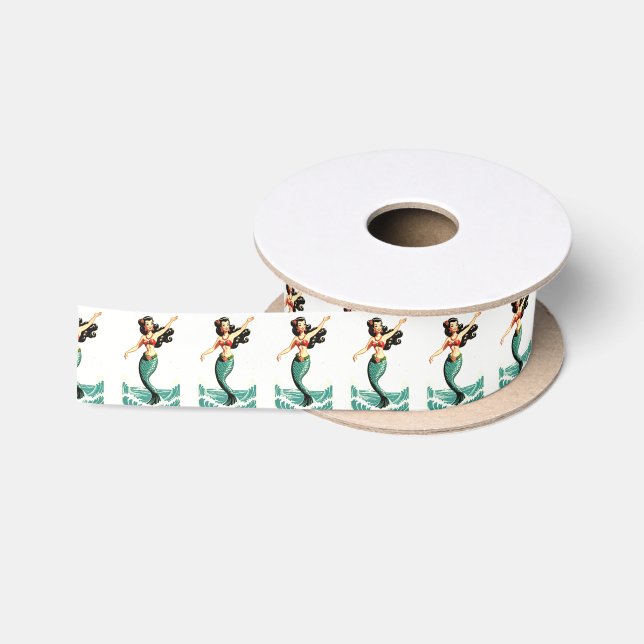 Aloha Mermaid Thunder_Thunder_Cove Satin Ribbon (Spool)