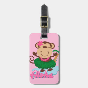 Aloha Monkey Luggage Tag